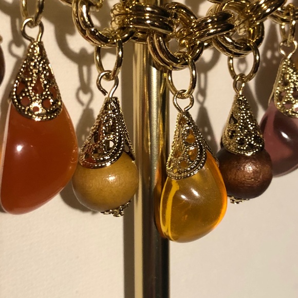 Honey Amber Choker Necklace - Picture 6 of 7